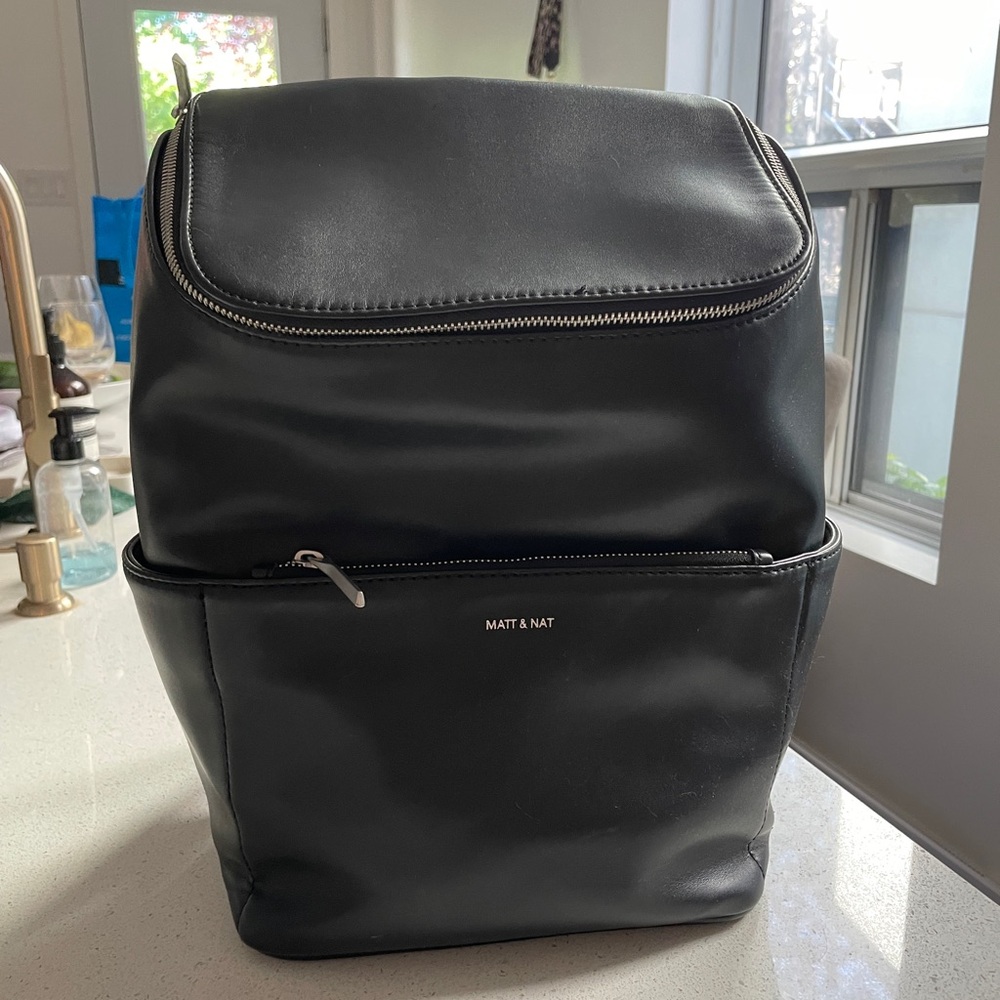 Matt & Nat Black Vegan Backpack